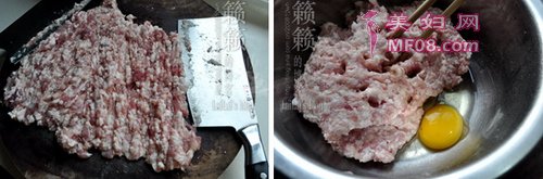 红烧狮子头步骤1-2