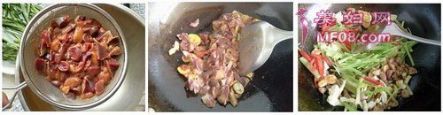 泡菜炒鸡杂步骤5