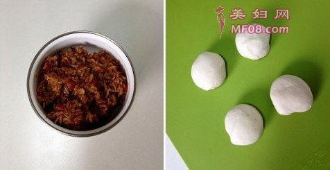 香辣酱肉炒饭馅饼步骤7-8
