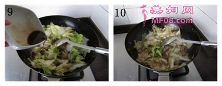 醋溜白菜步骤9-10