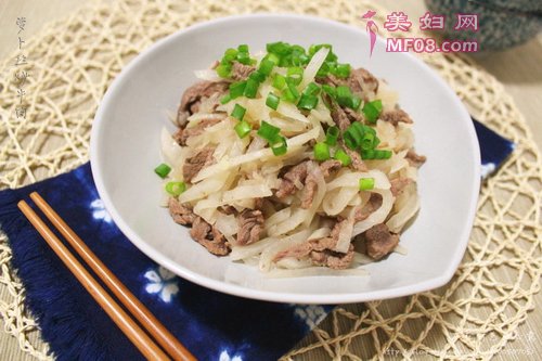 萝卜丝炒牛肉