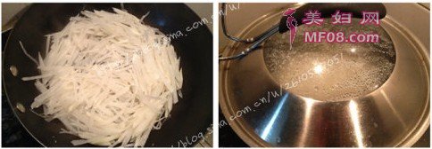 萝卜丝炒牛肉步骤5-6