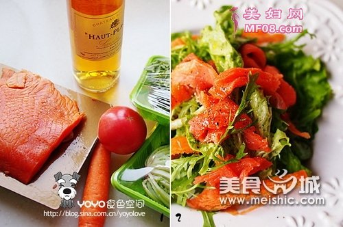 凉拌生菜熏鱼步骤1-2