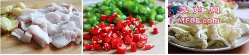 小炒菜花准备工作