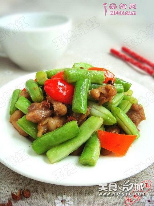 椒香豆角鸡丁