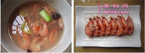 枸杞芝麻虾步骤3
