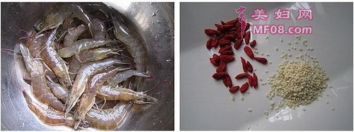 枸杞芝麻虾