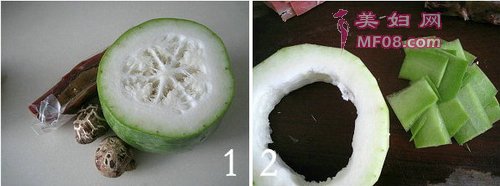 火腿花菇冬瓜夹步骤1