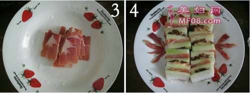 火腿花菇冬瓜夹步骤2