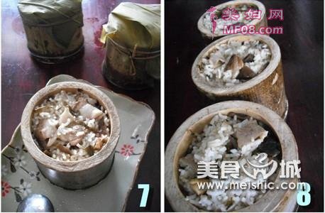 橄榄菜竹筒饭