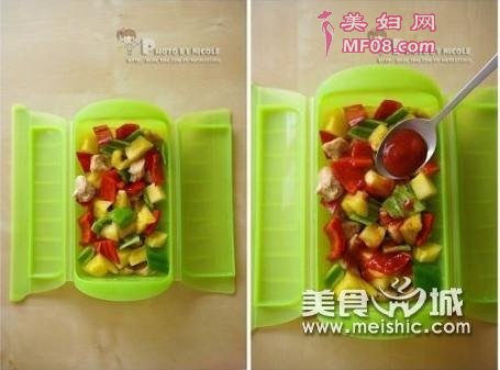 彩椒菠萝鸡丁