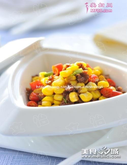 肉末辣炒玉米粒