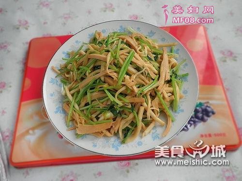 茭白豆干香菜小炒
