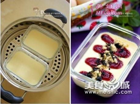 肉松蓝莓鸡蛋豆腐