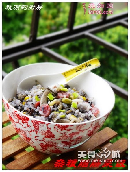 杂粮腊肠菜饭