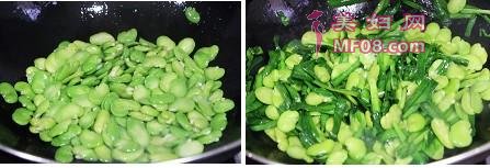 韭菜炒蚕豆怎么做