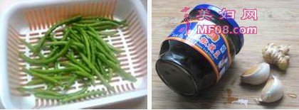 榄菜肉末四季豆原料