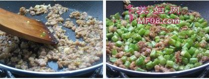 榄菜肉末四季豆做法