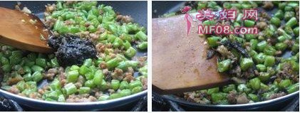 榄菜肉末四季豆