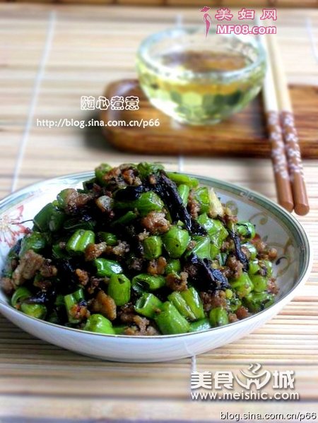 榄菜肉末四季豆