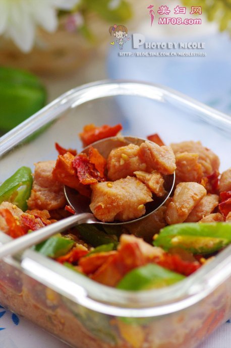 香辣叉烧鸡丁