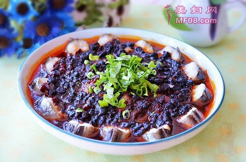豆豉蒸黄鳗