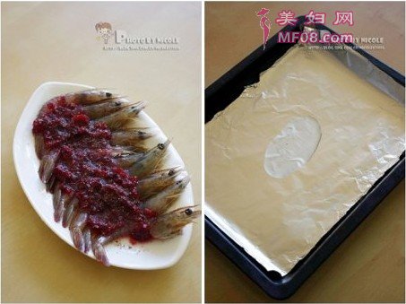 玫瑰酱烤虾