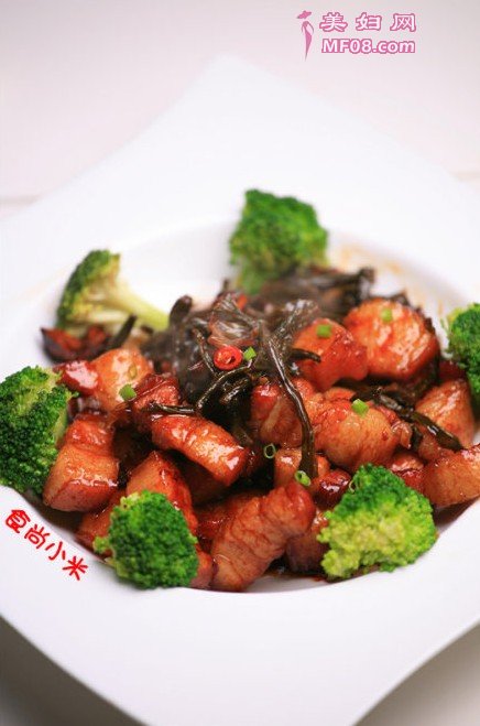 干豇豆红烧肉的做法
