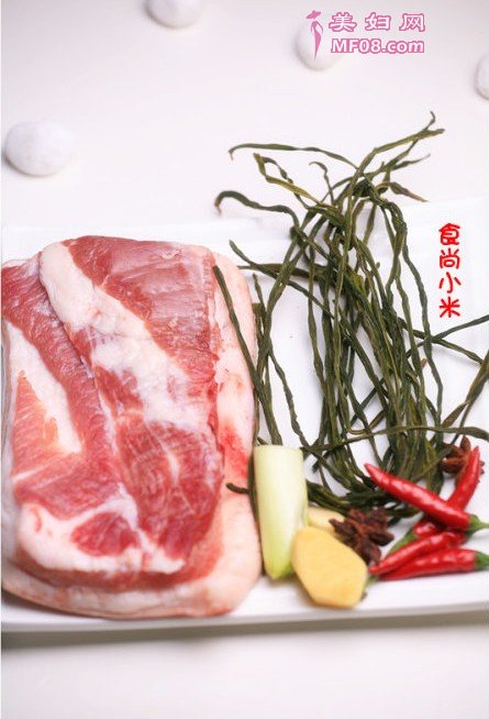 干豇豆红烧肉的做法