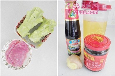 豉香里脊炒西兰花梗