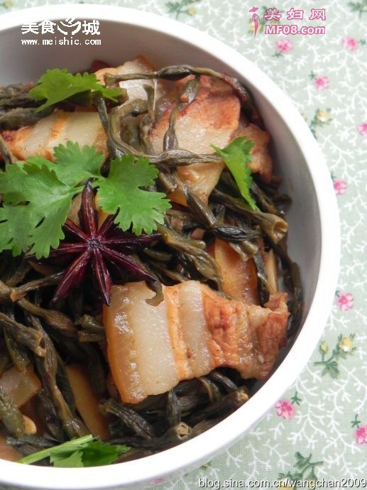 干豆角烧五花肉