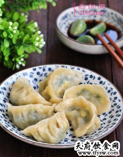 小白菜素馅蒸饺做法4