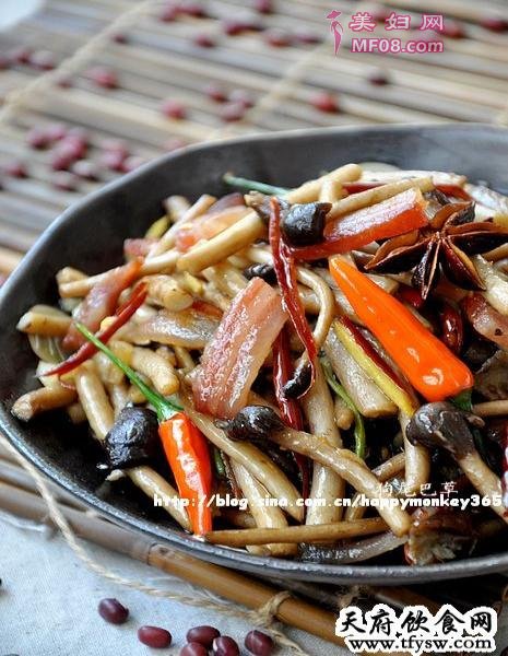 腊肉茶树菇
