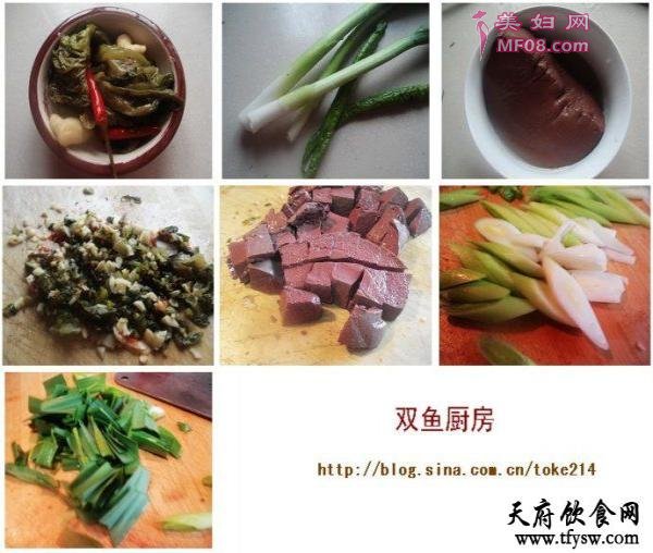 ·泡菜烧鸭血的做法