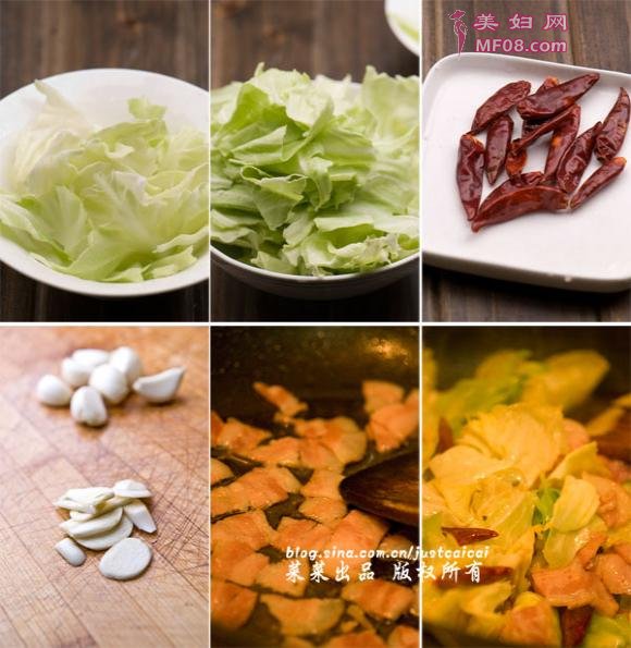 干锅培根手撕包菜的做法