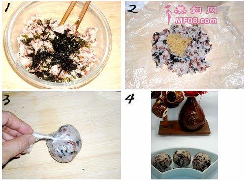 红米肉松海苔饭团3