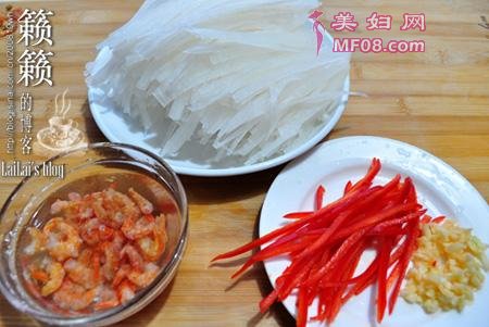 虾干炒萝卜丝