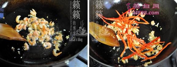 虾干炒萝卜丝的做法