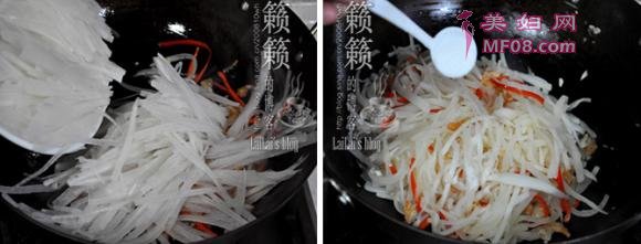 虾干炒萝卜丝做法