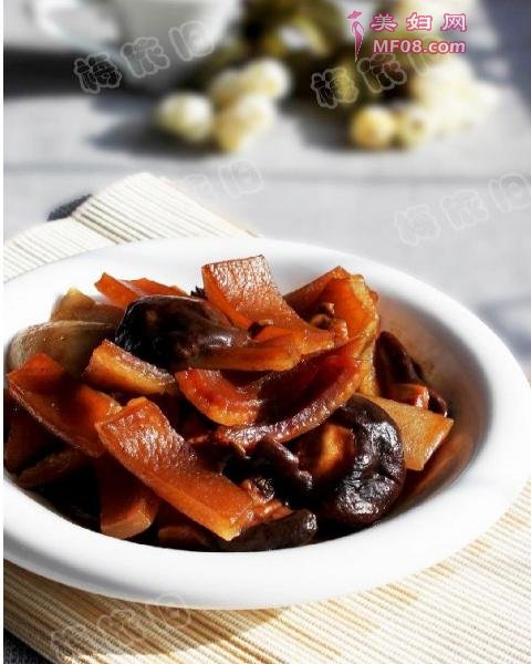 红烧肉皮的做法