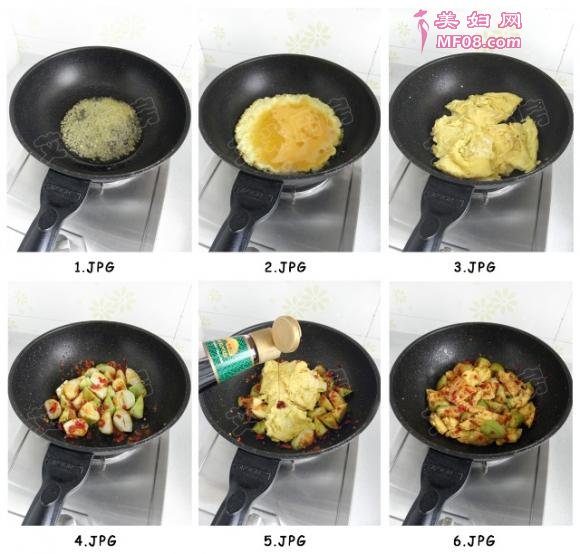 剁椒丝瓜炒蛋的做法