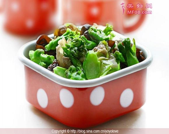 儿菜炒花肉做法