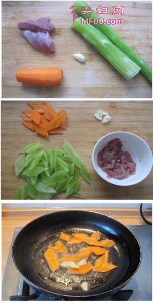 莴笋炒肉片的做法3