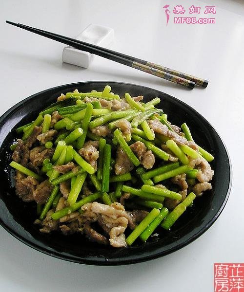 蒜薹肉丝5