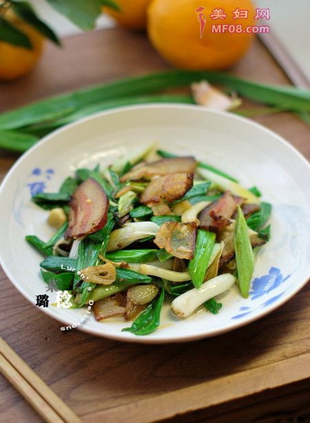 青蒜炒腊肉