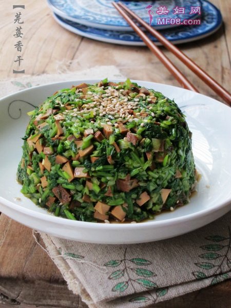 香菜拌茶干的做法