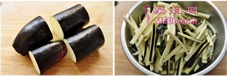 椒香果仁茄丝步骤1-2