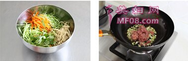 黄瓜肉丝拌豆皮步骤3-4
