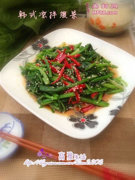 韩式凉拌菠菜