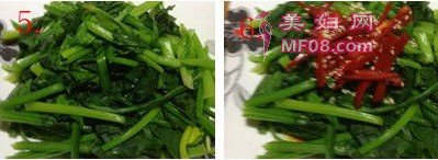 韩式凉拌菠菜步骤5-6